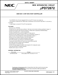 Click here to download UPD72872GC-9EV Datasheet