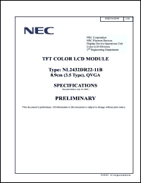 Click here to download NL2432DR22-11 Datasheet