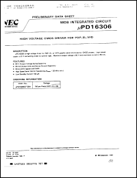Click here to download UPD16306GF-3 Datasheet