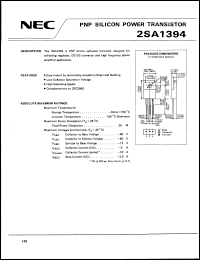 Click here to download 2SA1394 Datasheet