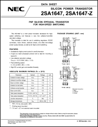 Click here to download 2SA1647-Z Datasheet