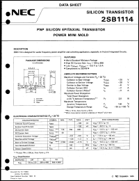 Click here to download 2SB1114 Datasheet