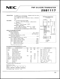 Click here to download 2SB1117 Datasheet