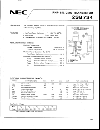 Click here to download 2SB734 Datasheet