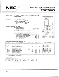 Click here to download 2SC2003 Datasheet