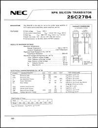 Click here to download 2SC2784 Datasheet