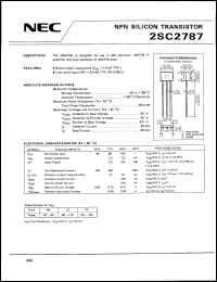Click here to download 2SC2787 Datasheet