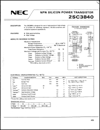 Click here to download 2SC3840 Datasheet