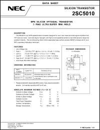 Click here to download 2SC5010-T1 Datasheet