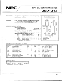 Click here to download 2SD1312 Datasheet