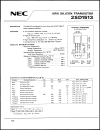 Click here to download 2SD1513 Datasheet