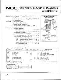 Click here to download 2SD1692 Datasheet