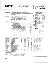Click here to download 2SD1694 Datasheet