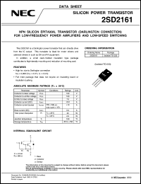 Click here to download 2SD2161 Datasheet