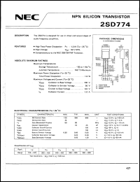 Click here to download 2SD774 Datasheet