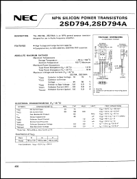 Click here to download 2SD794 Datasheet