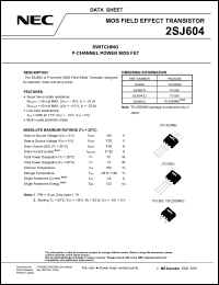 Click here to download 2SJ604-Z Datasheet