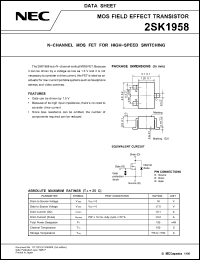Click here to download 2SK1958 Datasheet