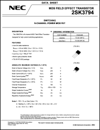 Click here to download 2SK3794-Z Datasheet