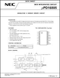 Click here to download UPD16805GS Datasheet