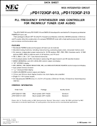 Click here to download UPD1723GF-013 Datasheet