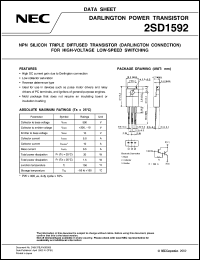 Click here to download 2SD1592 Datasheet