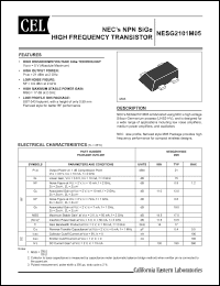 Click here to download NESG2101M05 Datasheet