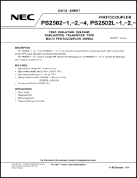 Click here to download PS2502 Datasheet