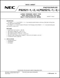 Click here to download PS2521L-2-E3 Datasheet