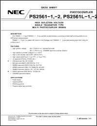Click here to download PS2561 Datasheet