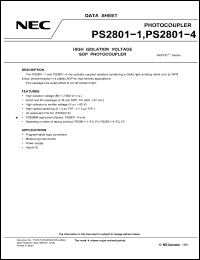 Click here to download PS2801 Datasheet