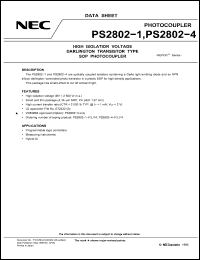 Click here to download PS2802-4-F4 Datasheet