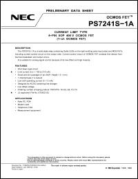Click here to download PS7241S-1A-F4 Datasheet