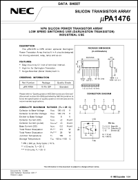 Click here to download UPA1476 Datasheet