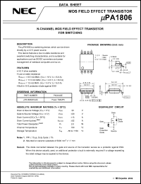 Click here to download UPA1806 Datasheet