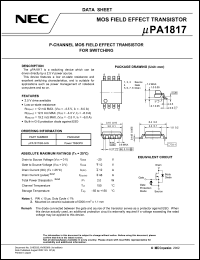 Click here to download UPA1817 Datasheet