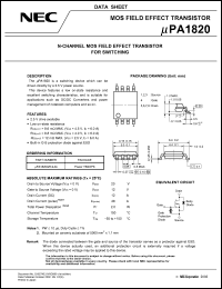 Click here to download UPA1820 Datasheet