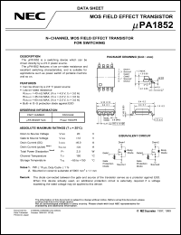 Click here to download UPA1852 Datasheet