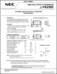 Click here to download UPA2502TM Datasheet