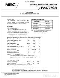 Click here to download UPA2707 Datasheet