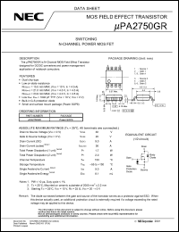 Click here to download UPA2750GR Datasheet