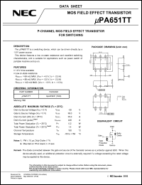 Click here to download UPA651 Datasheet