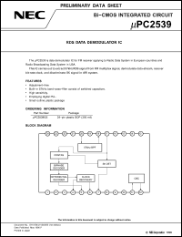 Click here to download UPC2539 Datasheet