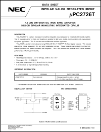 Click here to download UPC2726T Datasheet