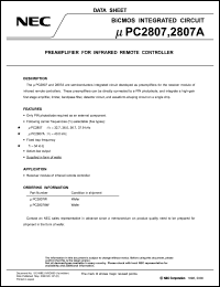 Click here to download UPC2807 Datasheet