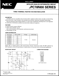 Click here to download UPC78N00 Datasheet