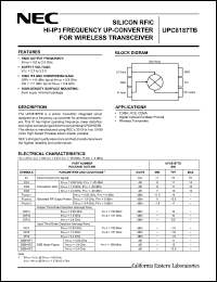 Click here to download UPC8187TB Datasheet