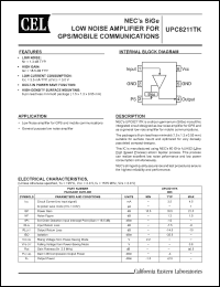 Click here to download UPC8211TK Datasheet