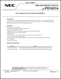 Click here to download UPD16314 Datasheet