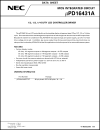 Click here to download UPD16431A Datasheet